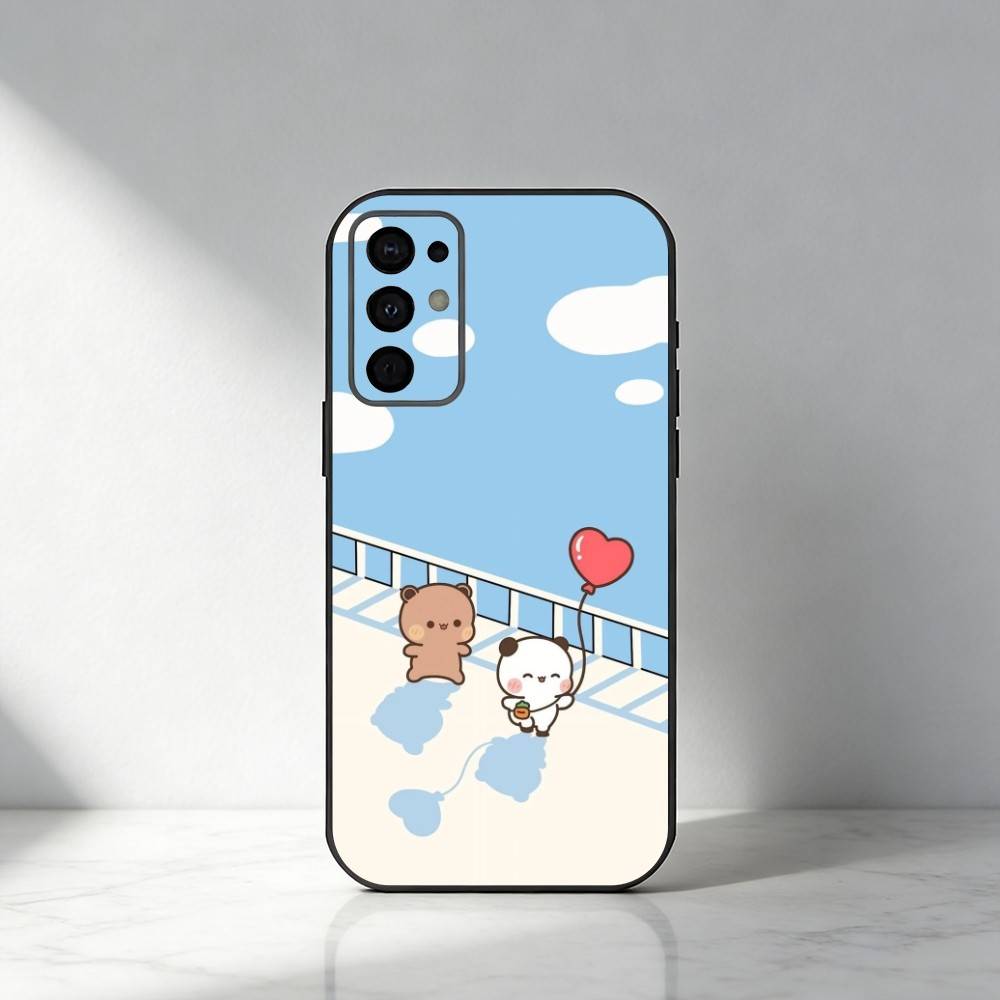 Cute BuBu D-DuDu Phone Case For Samsung S25,S24,S21,S22,S23,S30,Ultra,S20,Plus,Fe,Note,5G Black Cover