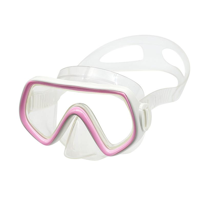 Maschera da Immersione Occhialini da Nuoto Impermeabili Panoramici HD per Adulti Giovani Grembiule in Silicone Antiappannamento con Copri-Naso Attrezzatura da Nuoto