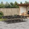 VidaXL Garden Dining Set Cushions 13 Pcs Grey Wicker 3278071