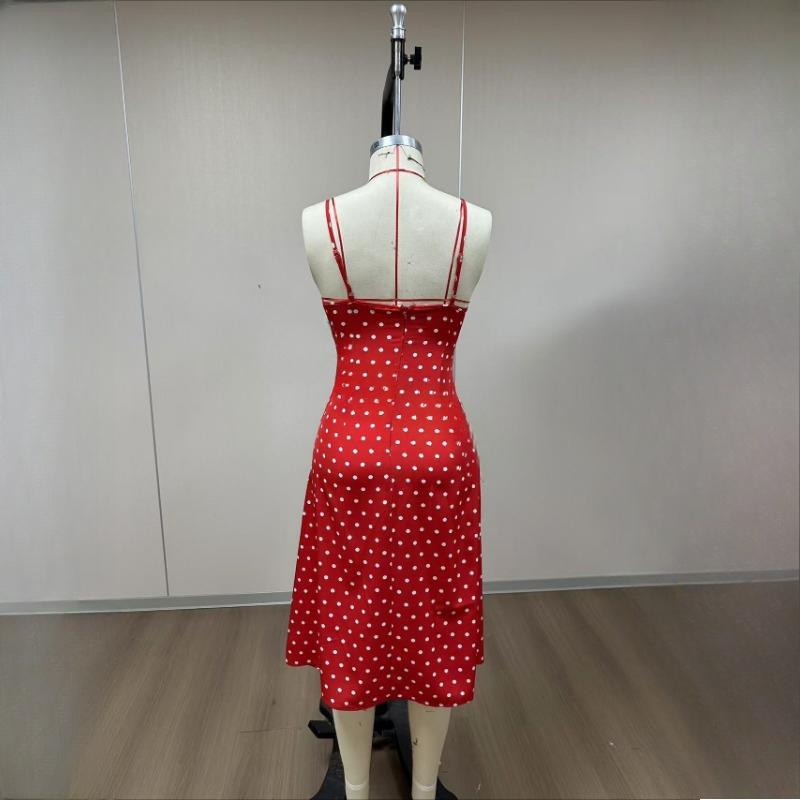 GMXIA Women's Summer Sexy Halter Slit Floral Dresses