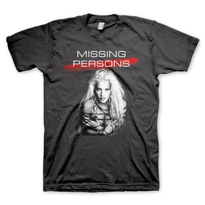 Men's Missing Persons Terry T-shirt  Black
