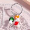 Lovely Mushroom Keychain With Colorful Glass Designs For Keys Bags And Personalize Accessories
