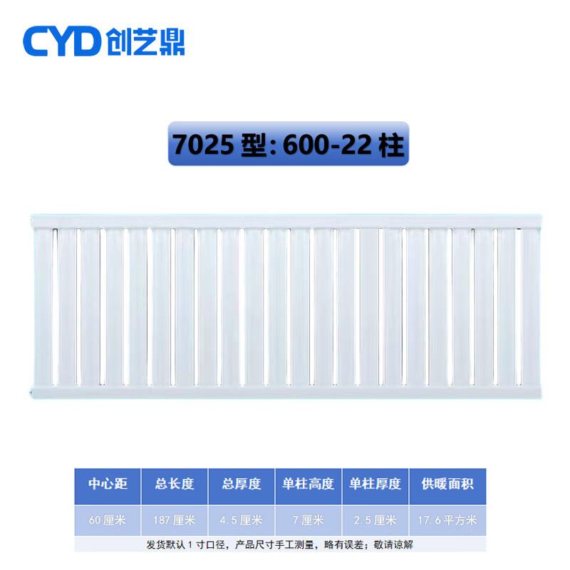 Chuang Yi Ding 7025 Industrial Steel Wall-Mounted Radiator