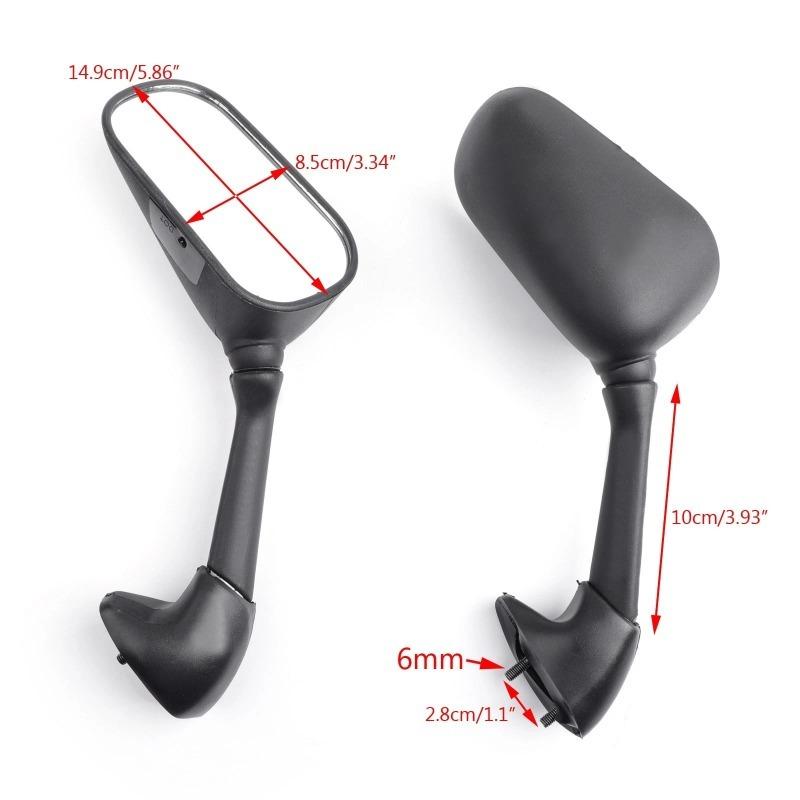 Motorcycle Rearview Mirrors for Yamaha YZF R1 R6 1998 - 2007 1999 2000 2001 2002 2003 2004 2005 2006 YZF-R1 YZFR1 YZF-R6 YZFR6