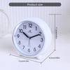 Classic Analog Alarm Clock 4inch Silent Non Ticking with Night Light Battery Powered Old Fashioned Style for Bedside Table