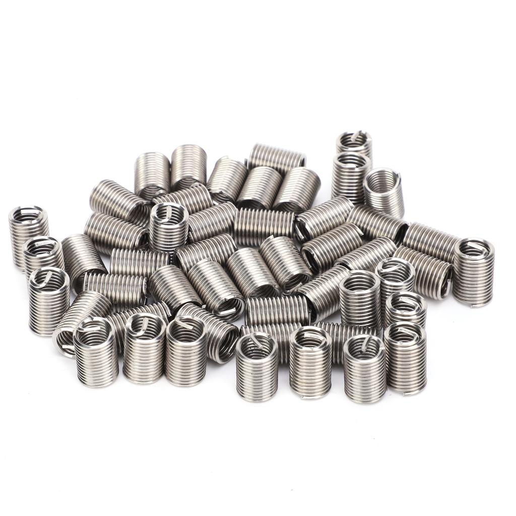 50Pcs Wire Thread Insert Sleeve Bushing Screw Protective Coil Screw Repair Nut Kit M10 X 1.52.5D