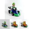 Geschenke Super Mario Kart Prinzessin Peach Pull-Back-Figur Auto PVC-Spielzeugsammlung mit zerlegbaren Gliedmaßen