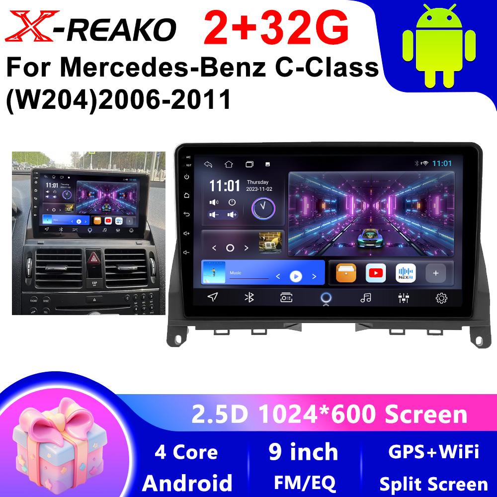 

Android OS IPS Car Radio для Mercedes Benz C Class W204 S204 2006 - 2011 Carplay Auto Multimedia Player GPS Stereo Navigation 4 core 2GB+32GB CP