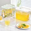 Portable Refrigerator Plastic Drink Dispenser With Tap Leak Proof Iced Beverage Container for Cocktails Juice Storage