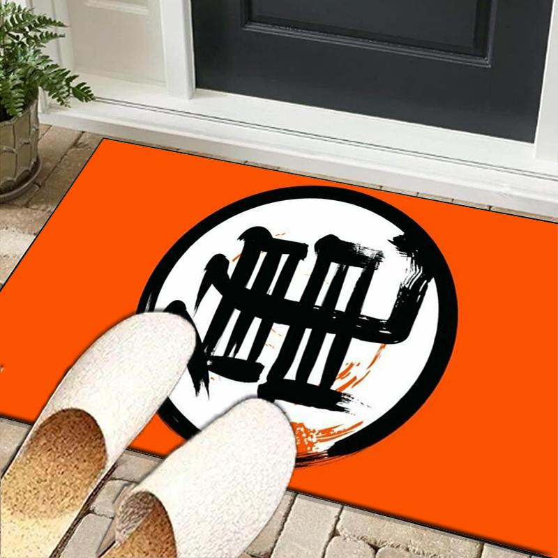 Goku Anime Office Rug Chair Mat, Game Carpet, Suitable for Front Door, Bedroom, Living Room, Desk, Holiday Gift