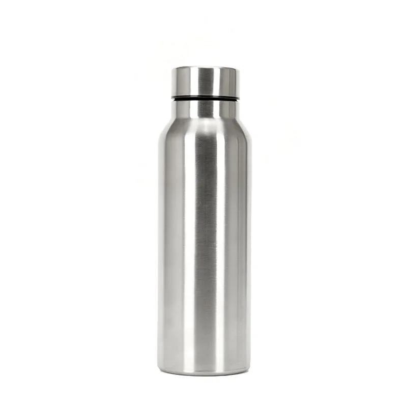 

650ml/1000ml stainless steel metal water bottle outdoor sports water bottle metal cold water bottle reusable leakproof One Size