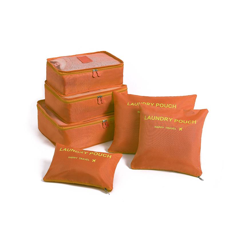 6 Pieces/set Travel Bag Clothes Shoe Organizer Traveling Compression Packing Cubes Suitcase Luggage Organizers Home Storage