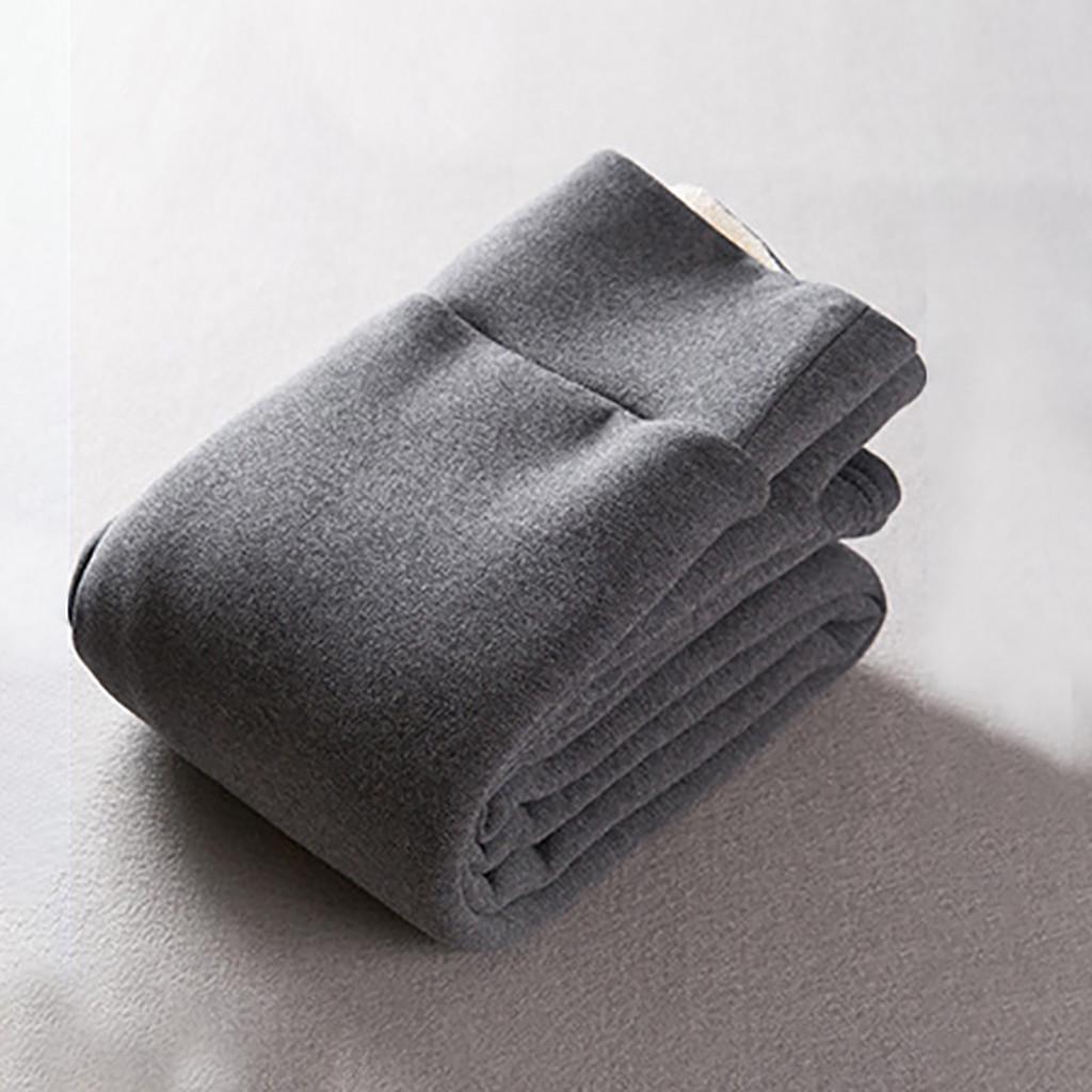 Solid Warm Winter Tight Thick Velvet Wool Women Cashmere Pants Trousers Leggings