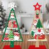 Natural Wood Festival Tree Sculpture Holiday Centerpiece Handmade Desktop Decoration For Christmas Gatherings And Gifts