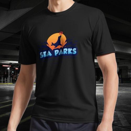 Sea Parks Logo IT Crowd Logo Active T-Shirt Funny Size Mode American T-shirt S