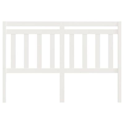 Headboard White 166x4x100 Cm Solid Pine Wood