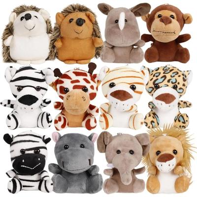 12-36 pezzi di piccoli animali di peluche da safari, sfusi, da 12 cm, animali della giungla, mini giocattoli di peluche per bomboniere, regali di compleanno, baby shower, sacchetti regalo