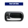 Car Interior Inside Door Handle Black Chrome For Honda Civic Sedan 2001 2002 2003 2004 2005 Car