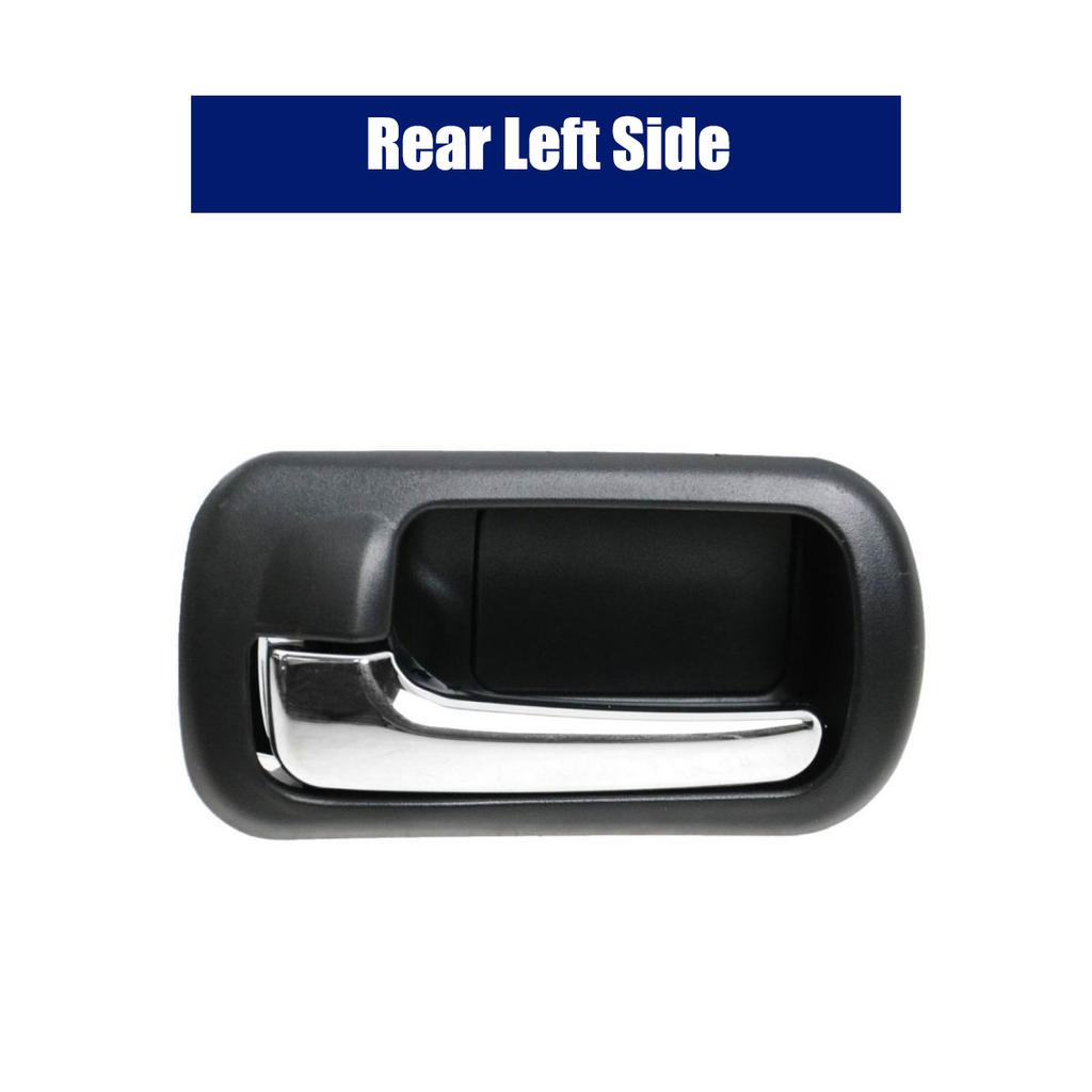 Car Interior Inside Door Handle Black Chrome For Honda Civic Sedan 2001 2002 2003 2004 2005 Car