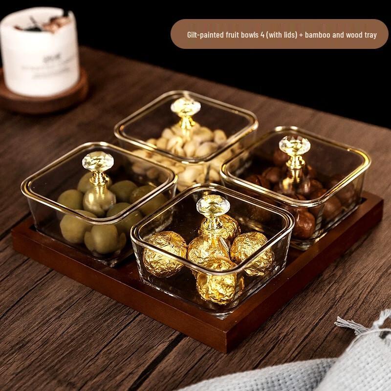 Light Luxury Glass Fruit & Snack Plate