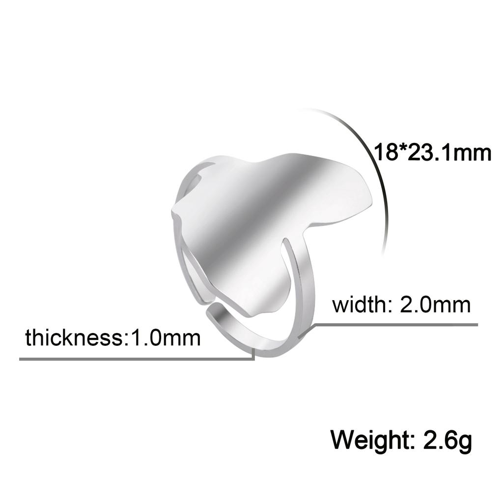 My Shape African Map Ring for Women Men Silver Gold Color Stainless Steel South Africa Adjustable Finger Rings Fashion Jewelry