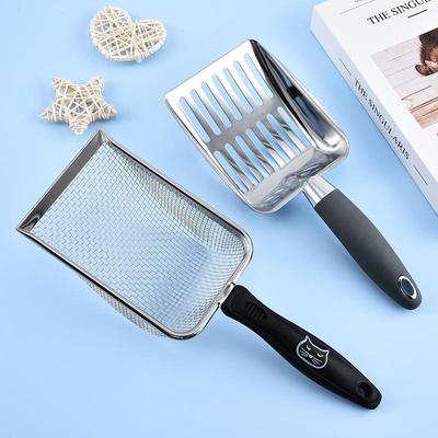 Stainless Steel Mesh Bentonite Cat Litter Scoop - 8 Mesh Rudina Chicken Shovel Pet Tool