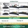 Compatible with Chery Eastar, Cross, Fengyun, Fengyun 2: Front Boneless Silent Rubber Wiper Blade