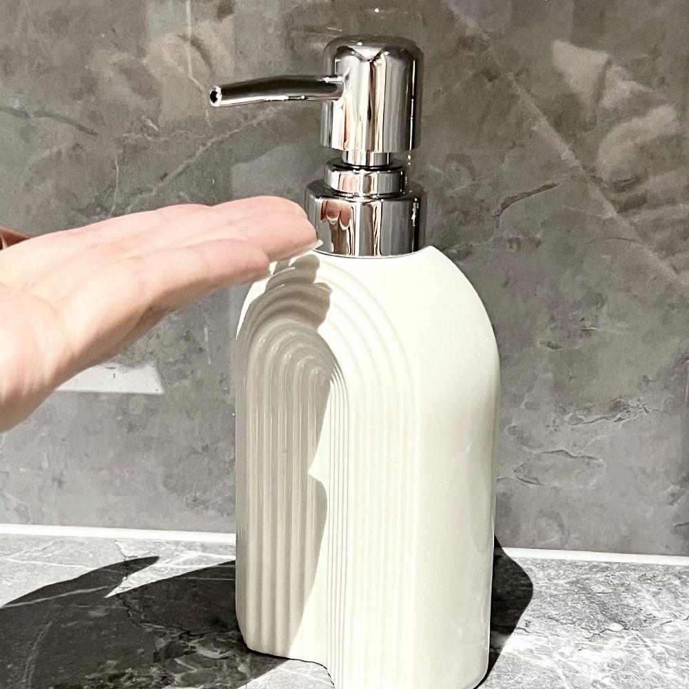 350ml Arched Shaped Soap Dispenser Press Type Shower Gel Bottles  Household