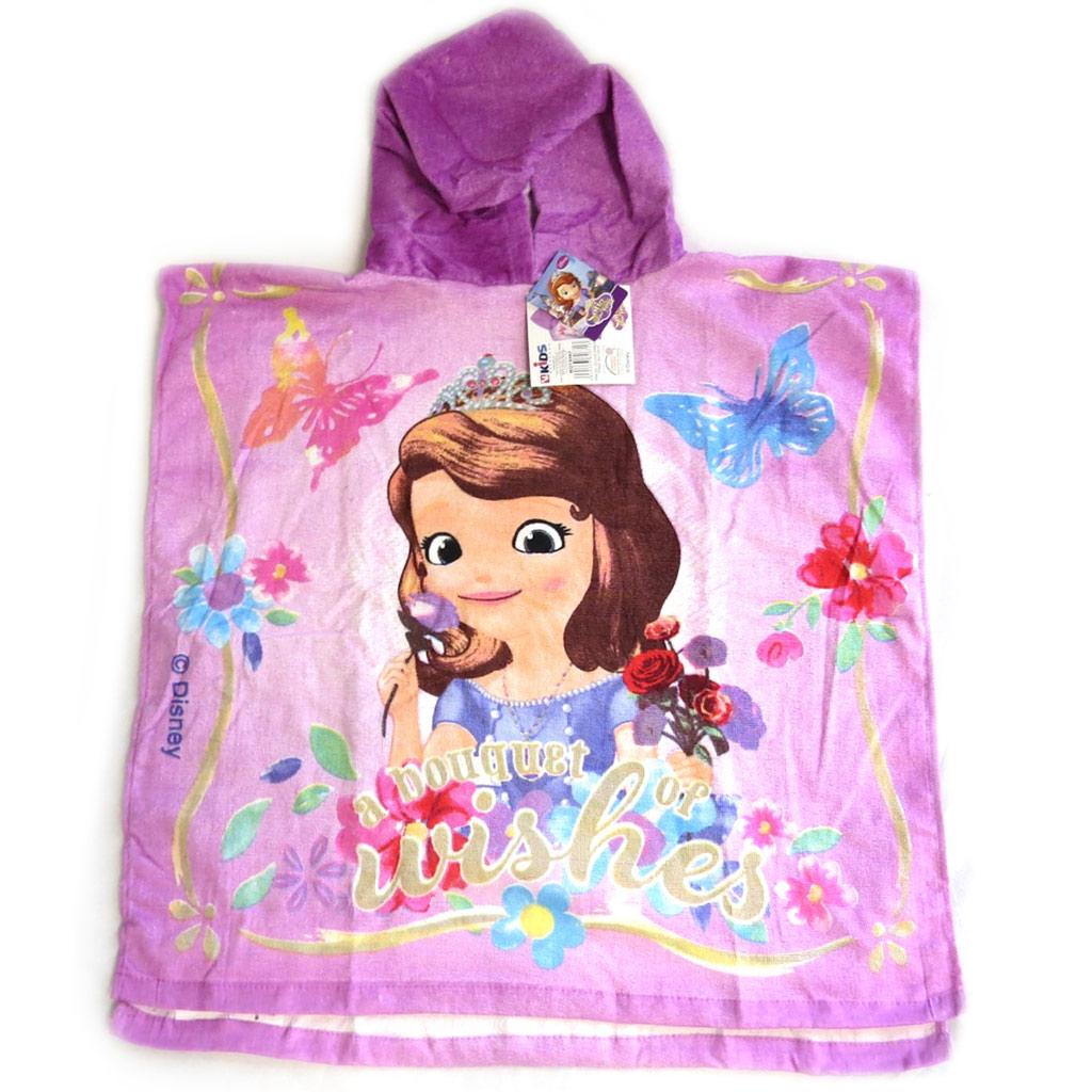 PRINCESSES DISNEY [M5703] - Kinder Badeponcho 'Prinzessin Sofia' lila