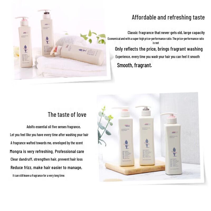 Adolph Essential Oil Anti-Dandruff Hair Care Set