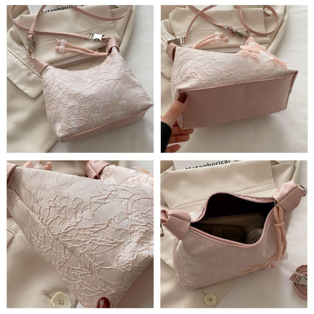 Butterfly Hanfu Embroidery Handbag Canvas Cheongsam Bag Retro New Chinese Style Handbag  Party