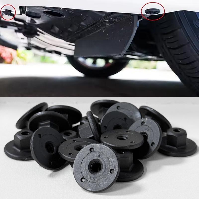 10-20pcs Auto Clips Hex Head Plastic Self-Threading Nut Car Interior for BMW Retainer Chassis Rear Bumper Splash Shield Parts