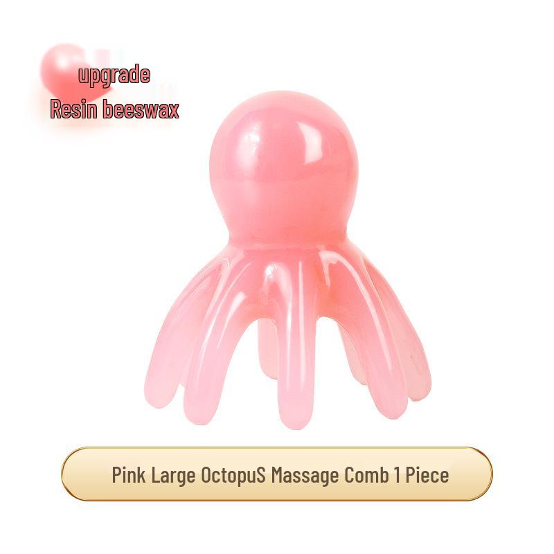 Octopus Head Eight-Claw Wide-Tooth Scalp Massage Comb