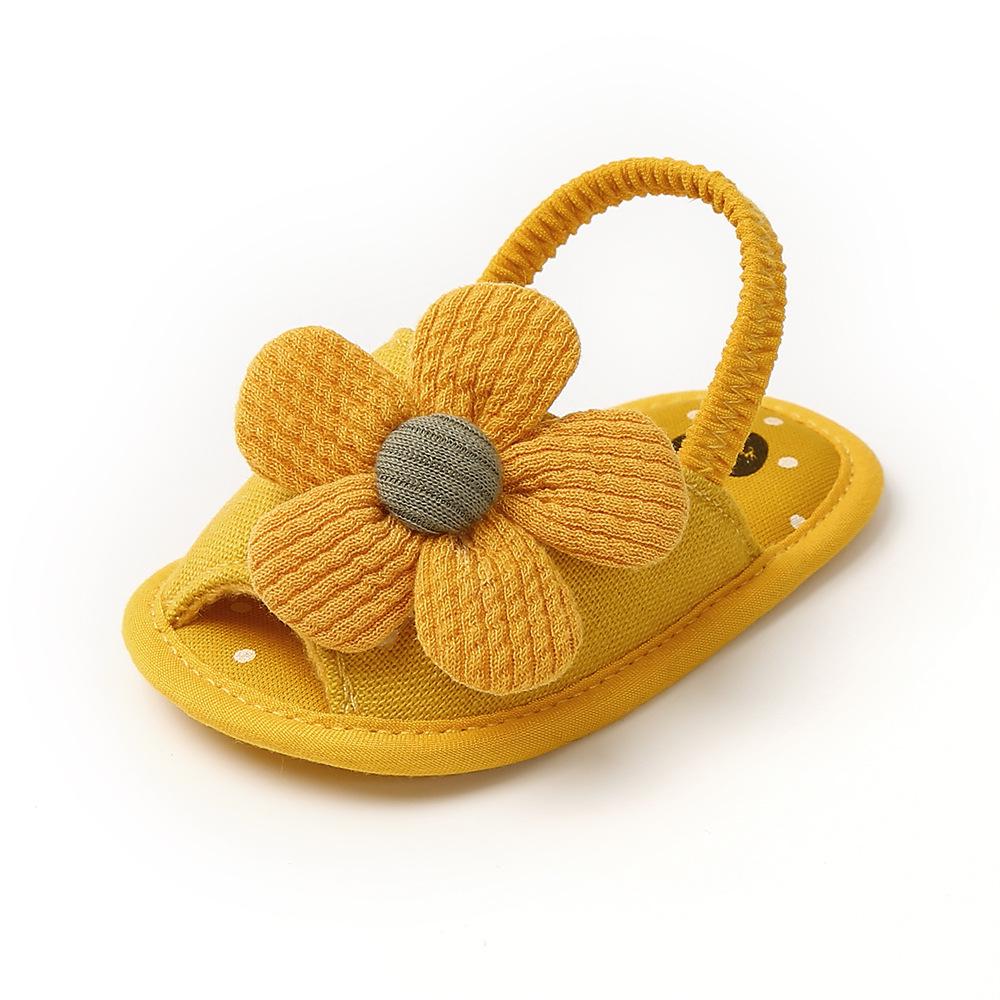 MYGGPP Sunflower Baby Princess Sandals Baby Sandals Female Small Princess Soft Bottom Summer New 0-12 Months