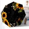 1pc Sunflower Frame Automatic Folding Umbrella Durable Iron Frame,All Seasons Home Travel Outdoor Multifunctional Umbrella Yy251115069