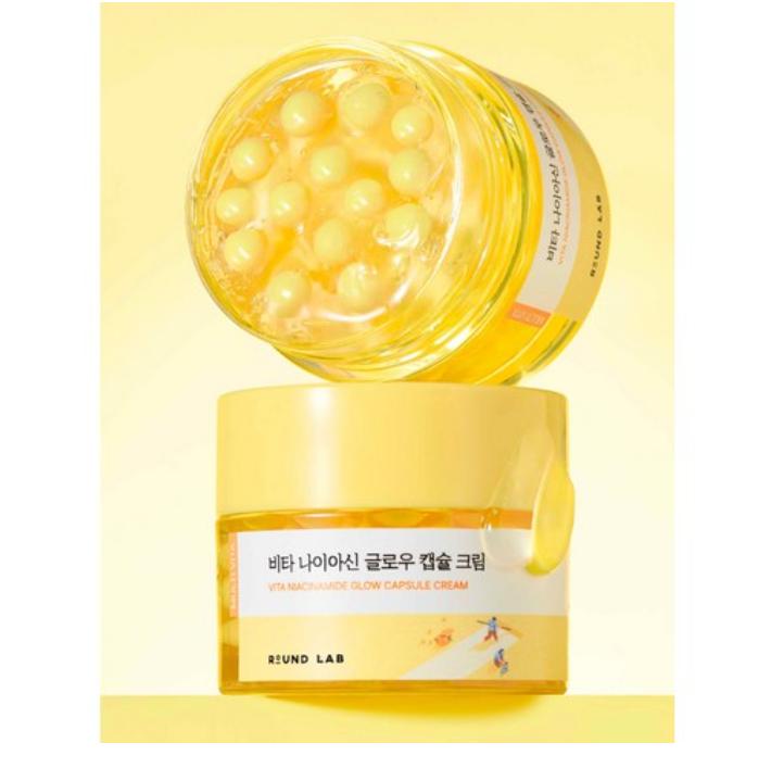 ROUND LAB Vita Niacin Glow Capsule Cream 50ml – Brightening & Radiance Care