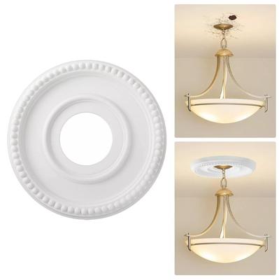 Runde Deckenventilator-Leuchtenplatte mit Medaillon und PU-Material für das Zuhause