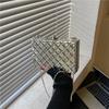 Designer Clutch Bag Gold Silver PVC Box Design Party Evening Chain Shoulder Crossbody Bags Mini Purses and Handbags