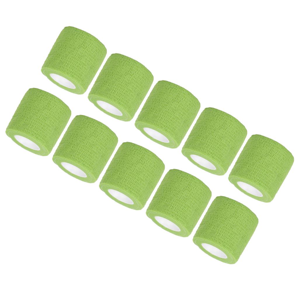 10Pcs Self Adhesive Elastic Bandage Multifunctional Disposable Shockproof Antislip Tattoo Handle Strap