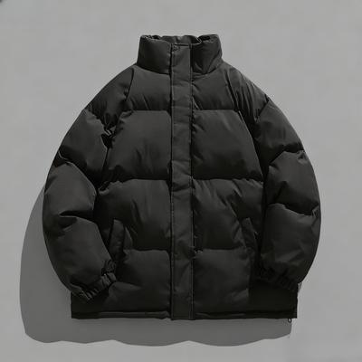 Cotton Jacket Men's Standing Collar CottonJacket Mens Winter Loose Warm Fashion Trend Casual Versatile High-quality Bread Jacket