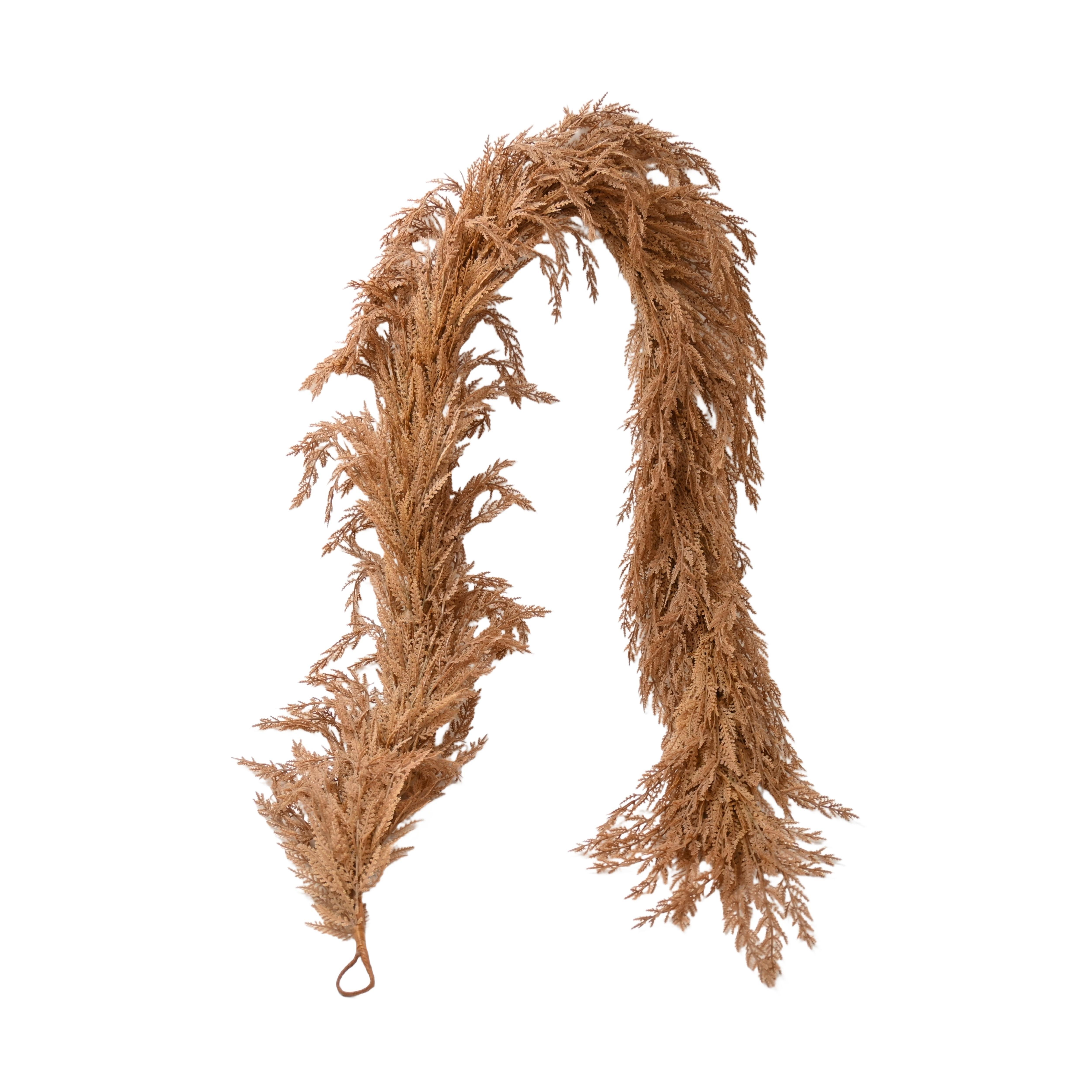 

1 Pack Christmas Decorations Home Table Simulation Pine Needle Vine Pendant Artificial Texture Soft Rubber Vine Hanging Decoration 180cm/70.86inch