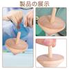 nalaina Wooden Hand Crank Tops [Set of 3] Hand Crank Tops, Wooden Toys, Unpainted or Paintable, DIY, Indoor Play, Finger Play, Home Play, Hobby