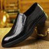 Autumn New Designer Dress Shoes for Men Fashion Casual Work Wedding Shoes Male Solid Color British Style  Cow Leather Shoe Man