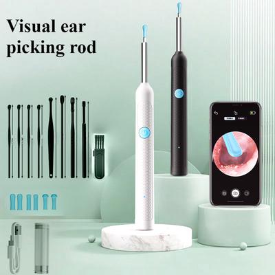 Smart Visual Ear Pick Ear Wax Reomoval Tool Ear Cleaner With1080P HD Otoscope Camera and 6 LED Lights with Ear Spoon