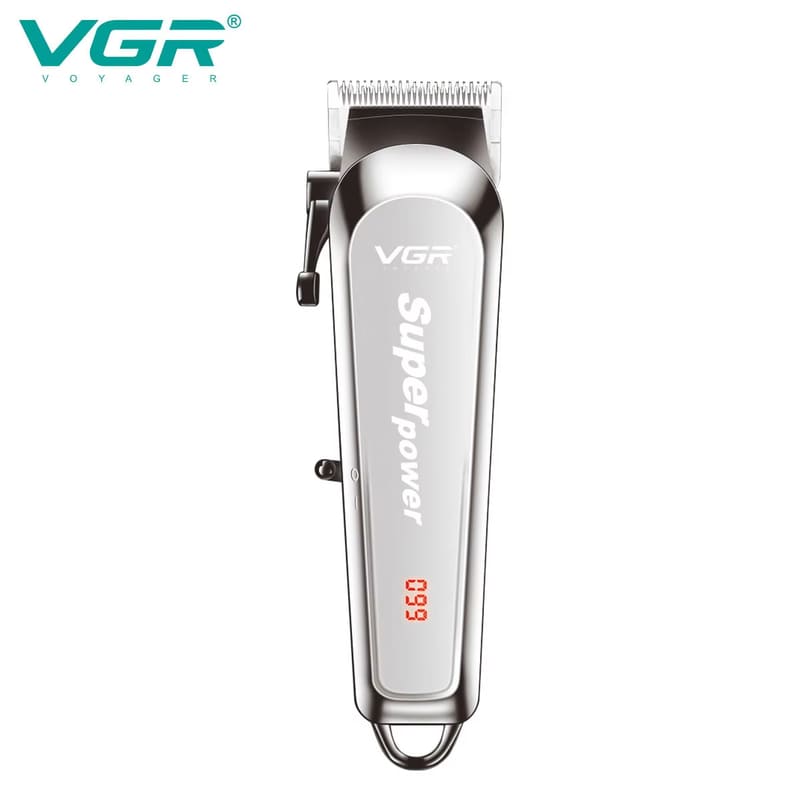 

VGR V-060 Metal Trimmer High Durability Strong Dynamic Force Hair Trimmer Multi-functional Beauty Hair Clipper Home Hair Salon and Electric Terminal серебряный