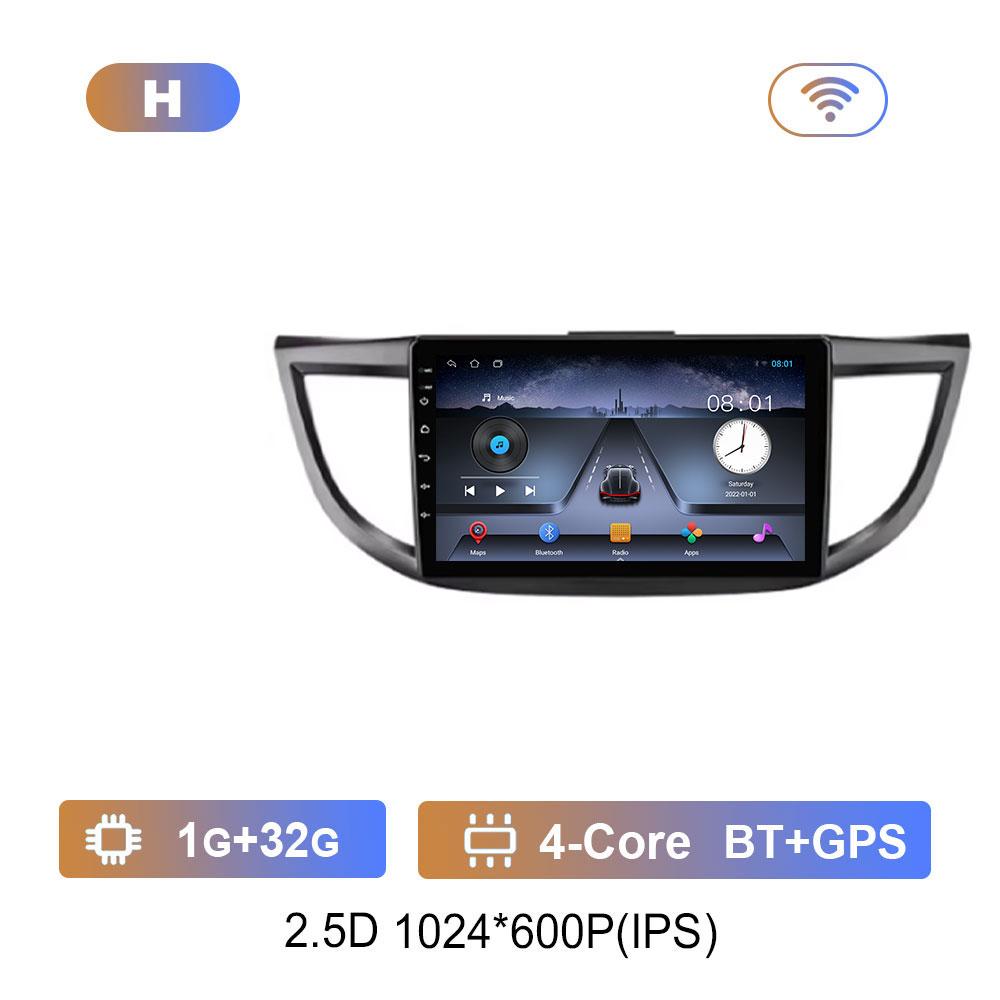 

DSP Стерео Автомагнитола Мультимедийный плеер для Honda CRV 2012 - 2018 WiFi Система Android 4G Bluetooth Navi GPS QLED Сенсорный экран