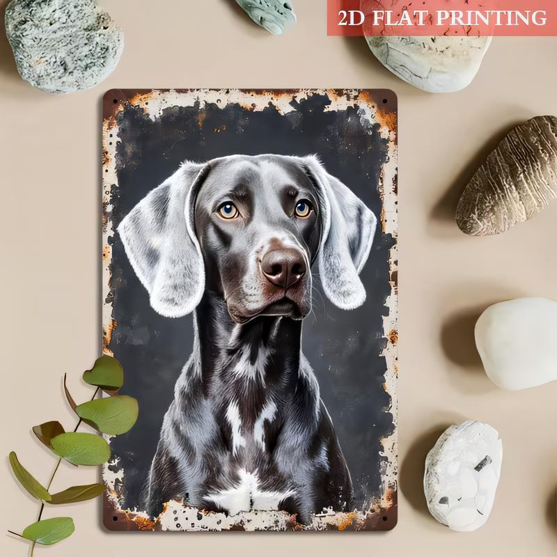 Tin Sign Printing Black White Dalmatian Dog Portrait Vintage Rusty Metal Plaque Wall Decor for Home Bar Garage Cafe Posters Art