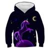 Autumn Child Cartoon Unicorn Hoodies Boys' Coat Girls 3D Print Casual Long Sleeve Children's Sweatshirt Kids' Loose Top