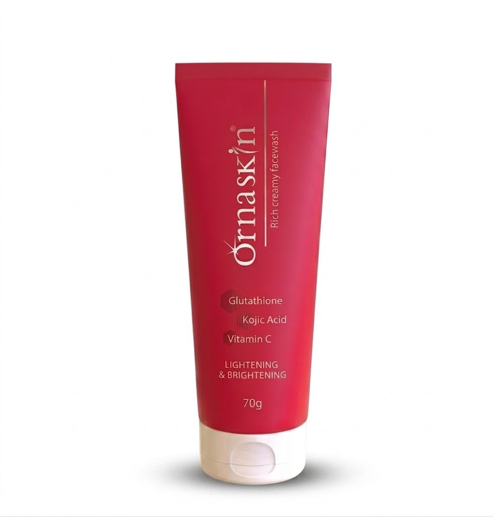 Glutathione Brightening Facewash 70g - With Koji Acid & Vitamin C - Face Wash for Oily, Acne Prone, Dry & Combination Skin - Skin Whitening Facewas