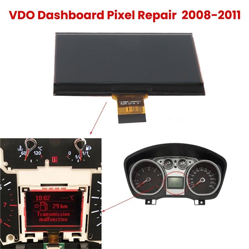 New_Car Speedometer Dashboard VDO LCD Display Pixel Repair for Ford Focus